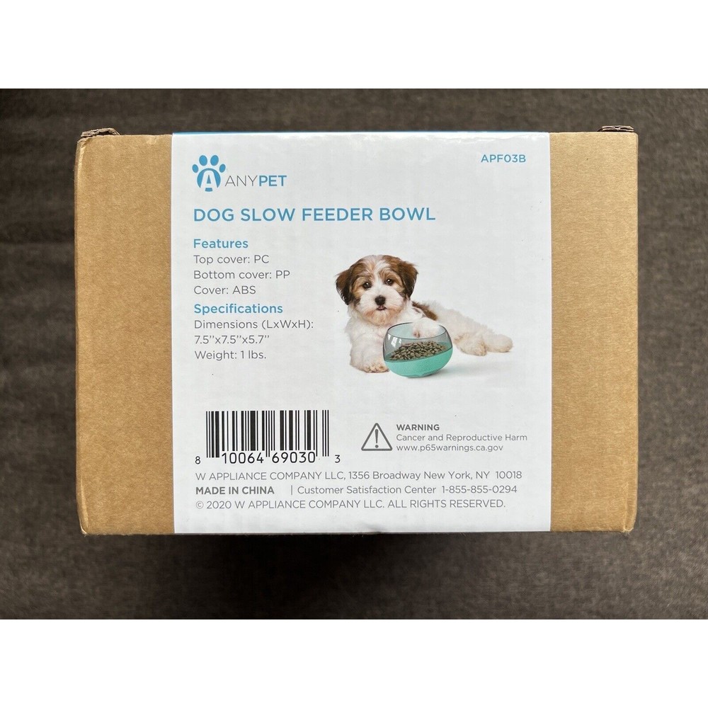 BRAND NEW Sealed Any Pet Dog Slow Feeder Bowl